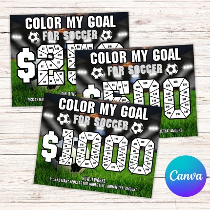 Editable Soccer Season Fundraiser Template, Custom Soccer Fundraiser 2026, Fill in Fundraiser Soccer Board Team, Digital Download