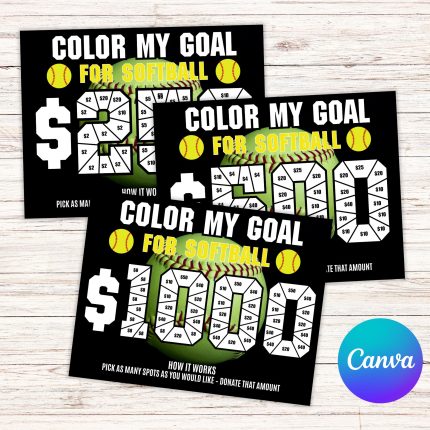 Editable Softball Team Fundraiser Template, Custom Softball Fundraiser 2026, Fill in Fundraiser Softball Board Team, Digital File